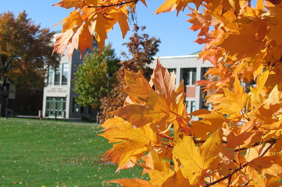 Weary Center with fall color on trees